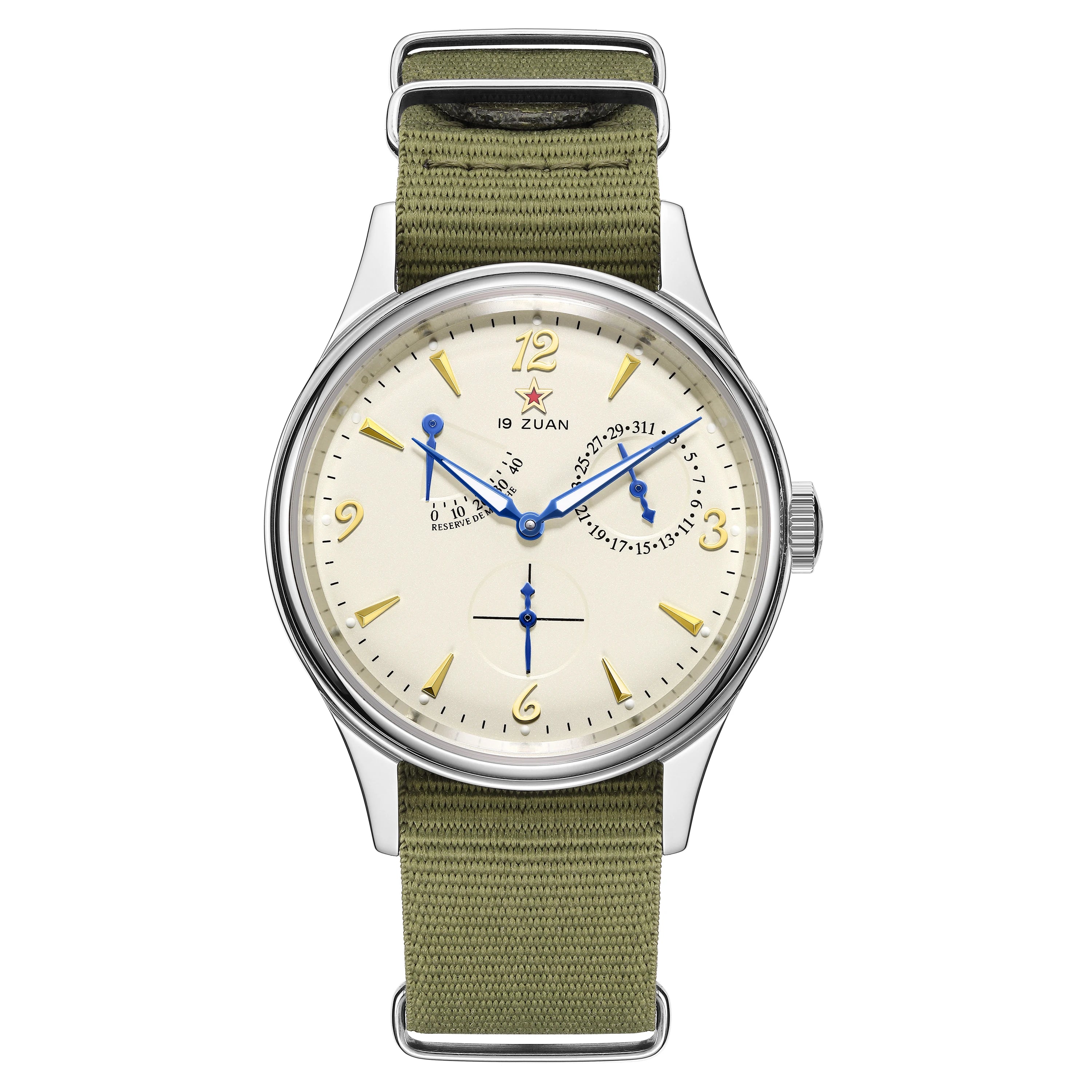 New 1963 40mm Mens Pilot Automatic Mechanical Watch Seagull ST17 Sapphire Crystal Waterproof Retro Style