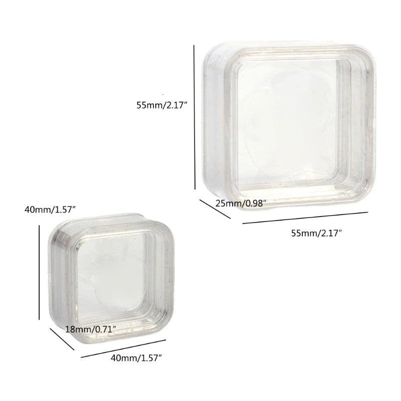 Practical Elasticity Membrane Jewelry Storage Box Transparent 3D Floating Frame Box Display Holder for Necklace Bracelet Earring
