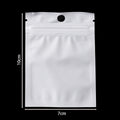 30-100pcs White Plastic Jewelry Bags Self Seal Zipper Retail Packaging Pack Bag for Earring Jewelry Display Storage Supplies