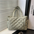 Rectangular Large Capacity Single Shoulder Bag for Commuting To Work Tote Bag in Korean Style Casual Handle Bag
