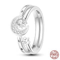 Original Design 925 Sterling Silver Blue Zircon for Ring Fit Women Wedding Engagement Silver Gift