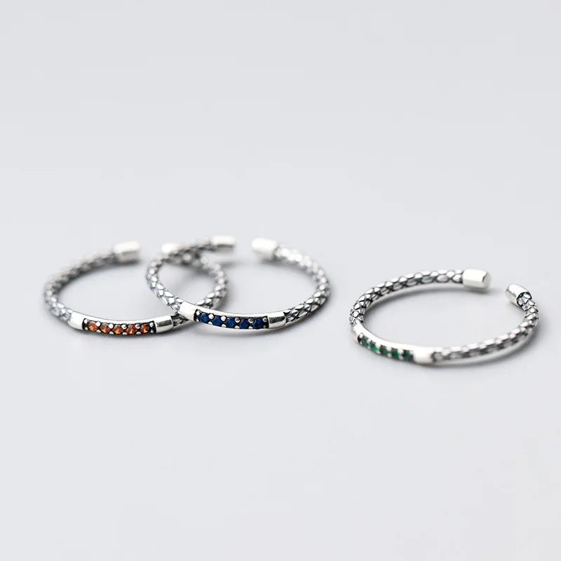 925 Sterling Silver Serpentine Rings For Women Engagement Luxury Jewelry Accessories Wholesale Jewellery Argent 925