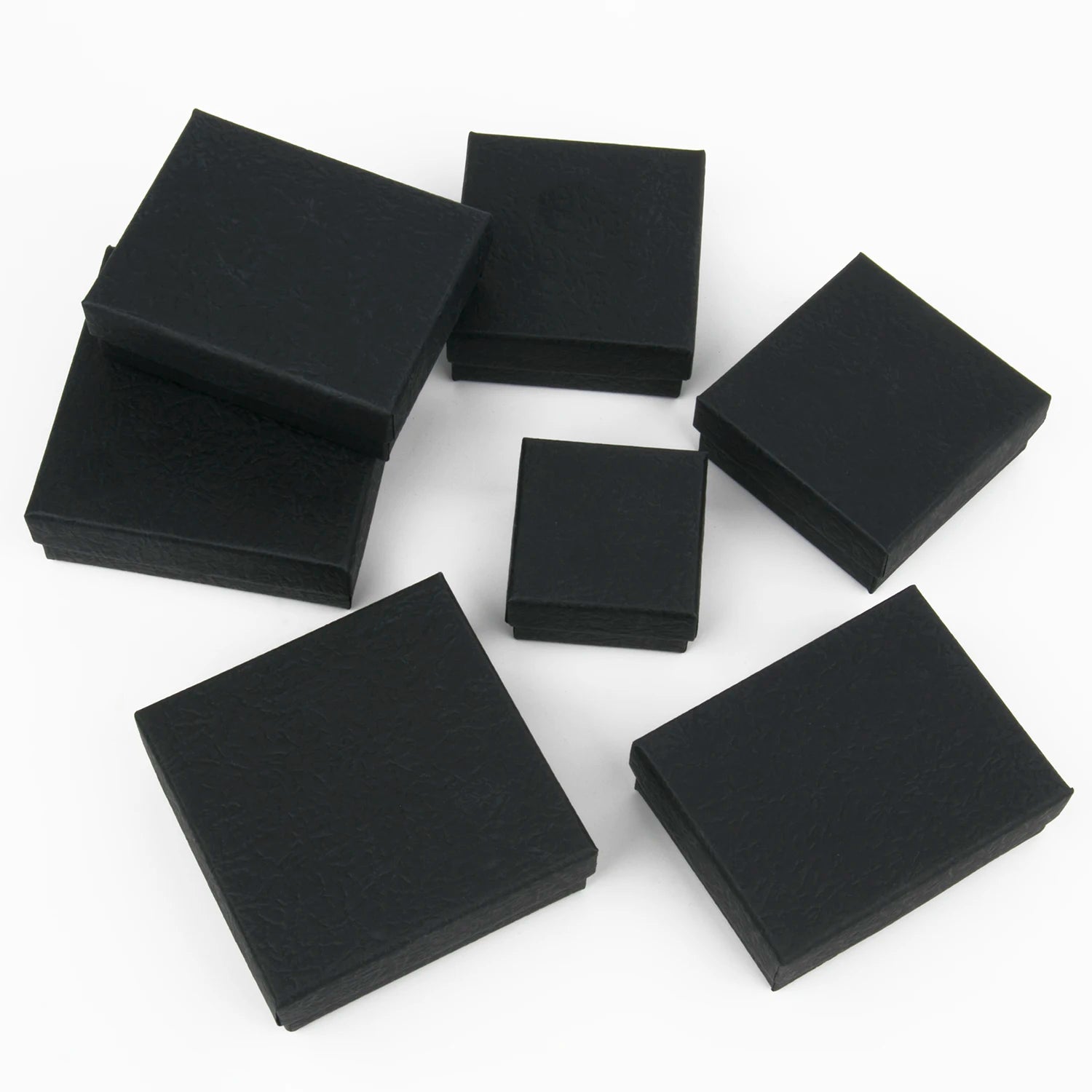 1PC Black Paper Jewelry Box Bracelet Necklace Ring Earring Box Handmde Kraft Wedding Gifts Packaging Box Jewelry Accessories