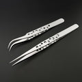Electronics Industrial Tweezers Precision Anti-static Curved Straight Tip Stainless Forceps Phone Repair Hand Tool sets