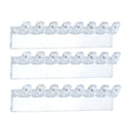 3Pack Necklace Holder, Necklace Organizer Wall Mounted with 8 Hooks, for Hanging Jewelry, Bangles, Bracelets and Rings
