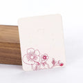 50pcs/lot 3.8x4.8cm Blank Kraft Paper Earring Display Cards Earring Package Hang Tag Card for DIY Ear Studs Jewelry Display Card