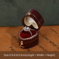 Retro Mini Ring Box High-end Diamond Ring Box Proposal Wedding Ceremony Jewelry Photograph Jewelry Props Jewelry Box