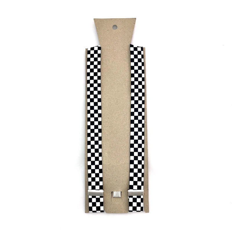 Women Men's Shirt Suspenders for Trousers 9 Fashion "Rainbow Check Plaid" Mix Pants Holder Braces Wedding Shoulder Straps Belts