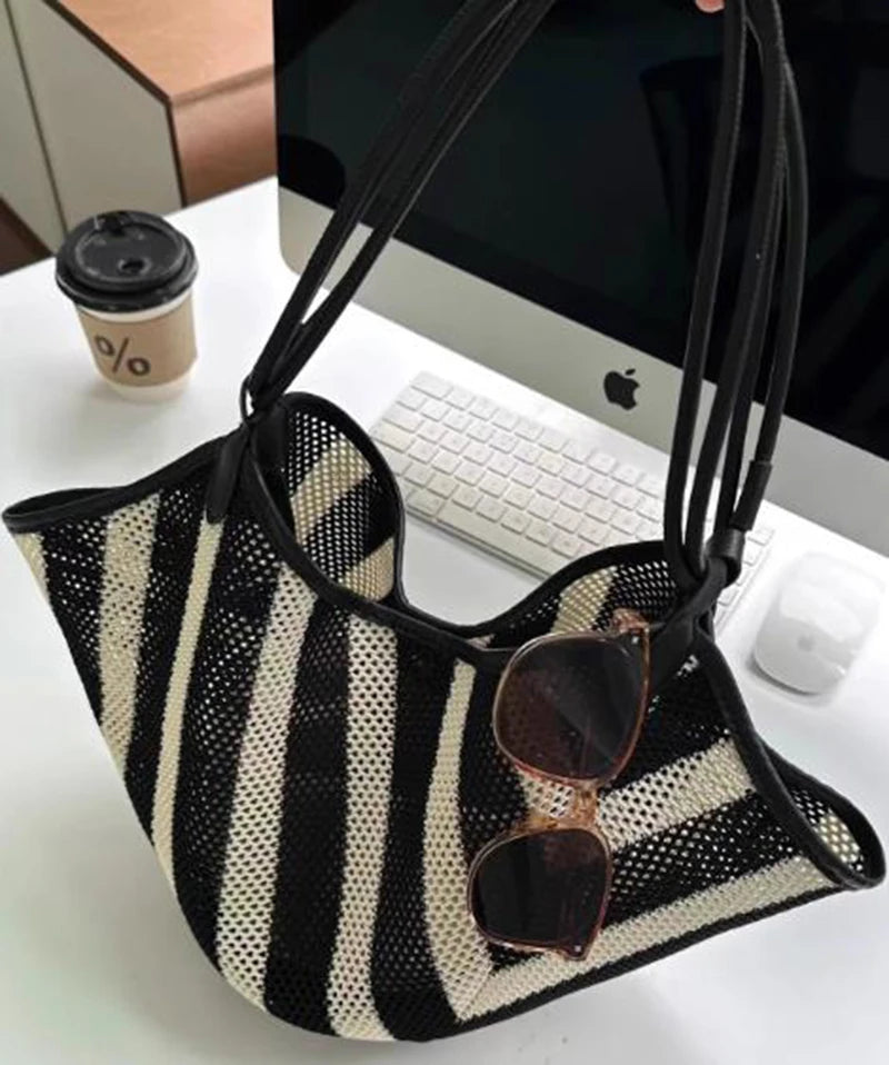 HIGHREAL Forest Lazy Style Crossbody Bag Bohemian Handmade Grass Woven Bag Leisure Vacation Beach Women's Woven Dumpling Bun