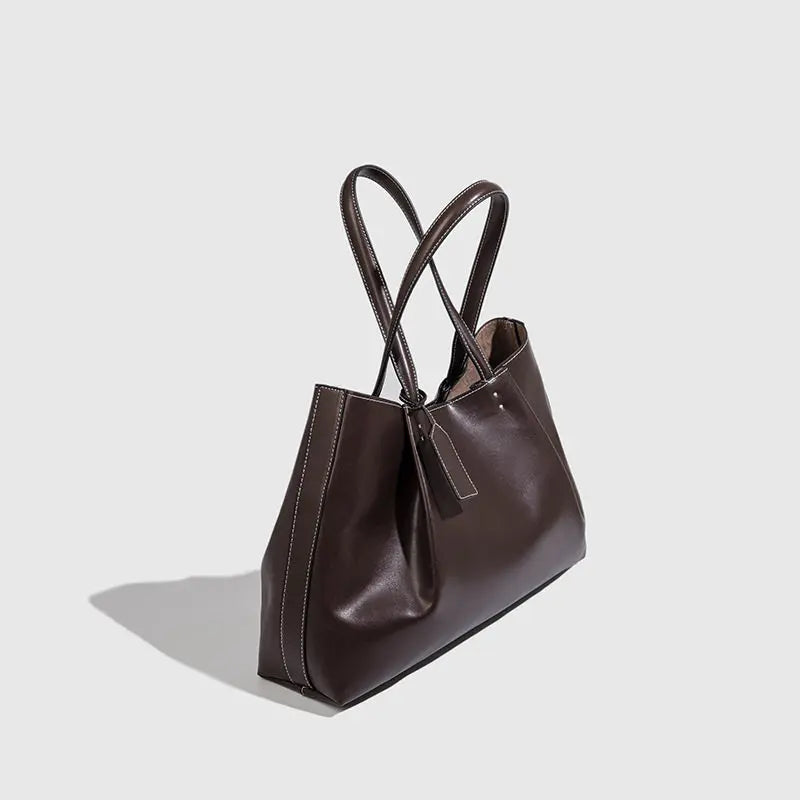 Fashion Ruched Women Big Handbags Designer PU Leather Shoulder Bag High Quality Crossbody Bags Women Bucket Bag Female Clutch
