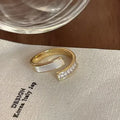 Vintage Personality Geometric Shape Simple Love Heart Rings for Women Unique Design Adjustable Open Mouth Rings Jewelry Gifts
