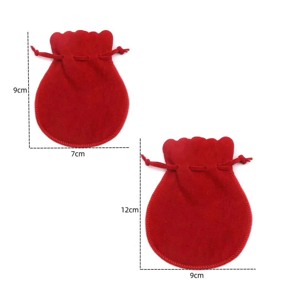 10pcs Velvet Drawstring Bag Pouch String Sachet for Jewelry Organizers Gift Small Businesses Packaging Candy Gift Storage Supply