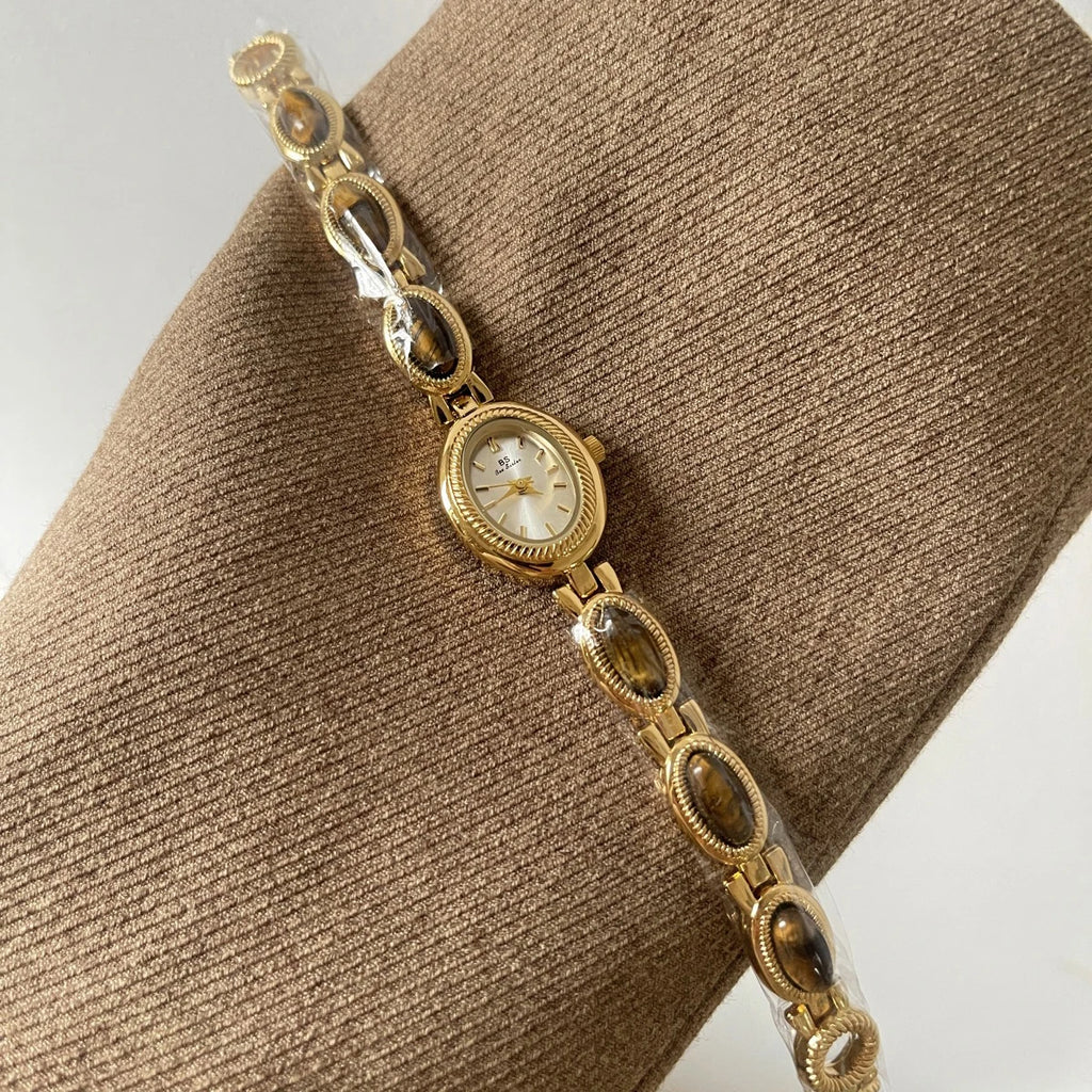 High-end Luxury Watches for Woman Elegant Green Jewelry Jade Quartz Bracelet Wristwatch Gift for Women Lady Fashion Dress Watch
