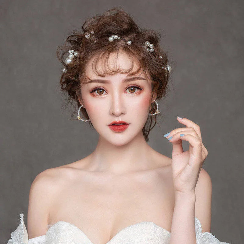 Sweet Flower Headband With Ribbon Wreath Wedding Party Ladies Girls Garlands Floral Crown Hairband Hair Accessories for Women ML