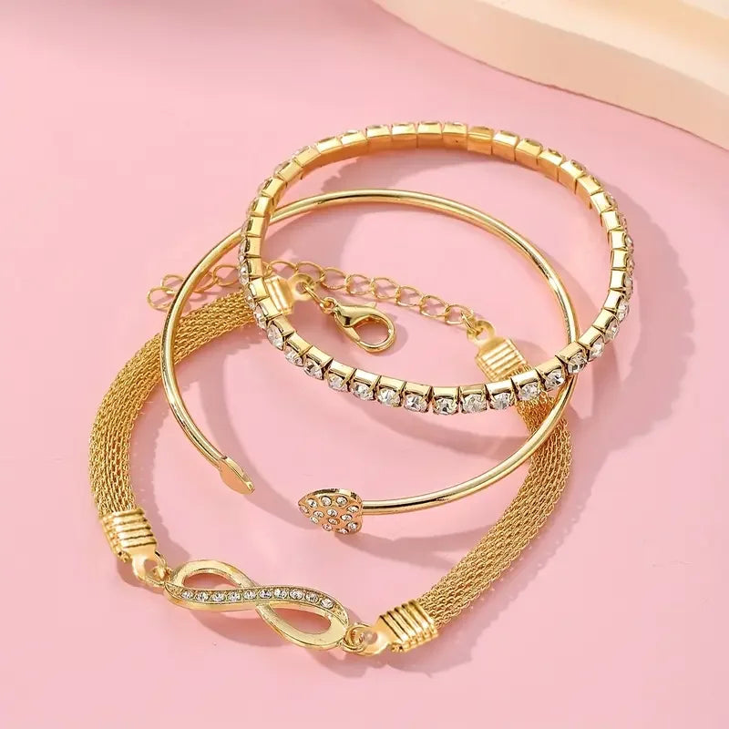 Vintage Infinity Bracelet Set