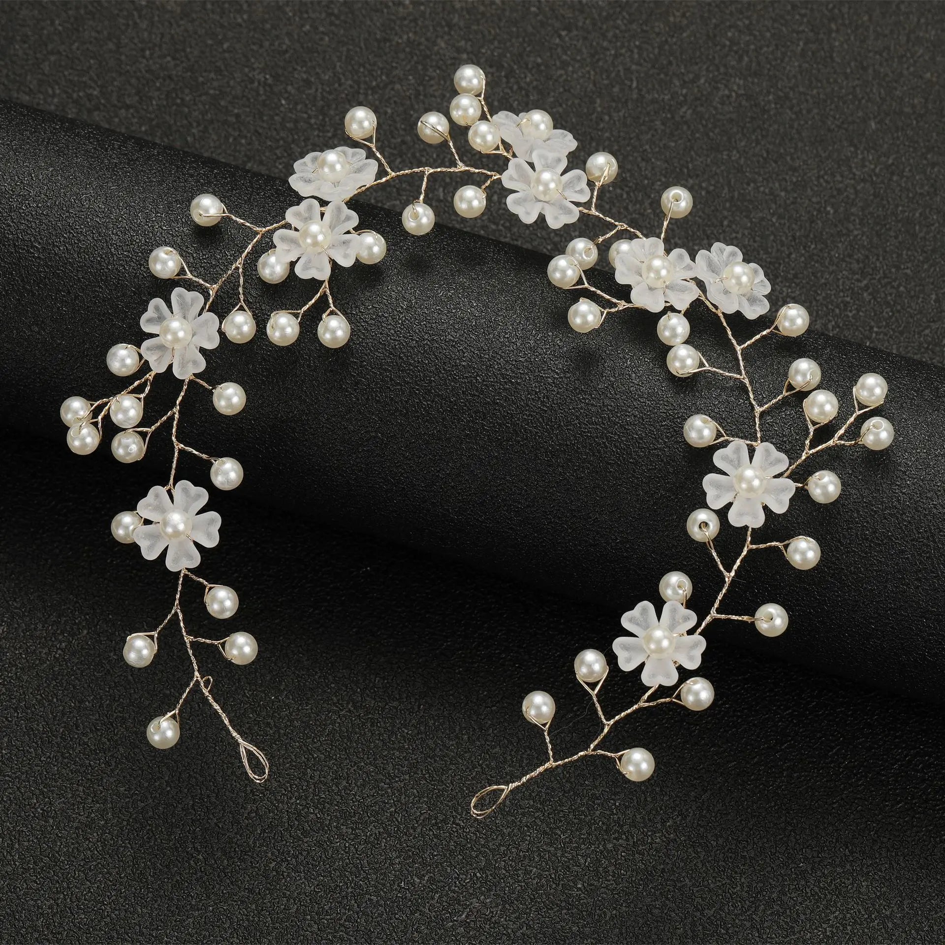 DIEZI Elegant Women Hair Accessories Bridal Headband Crystal Pearl Hairband Head Ornament Ladies New Hair Jewelry For Wedding