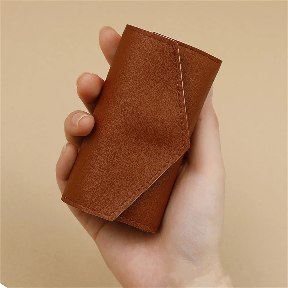 Portable Jewelry Organizer Bag for Women Travel Multi-functional Earrings Ring Necklace Storage Bag PU Creative Jewelry Roll