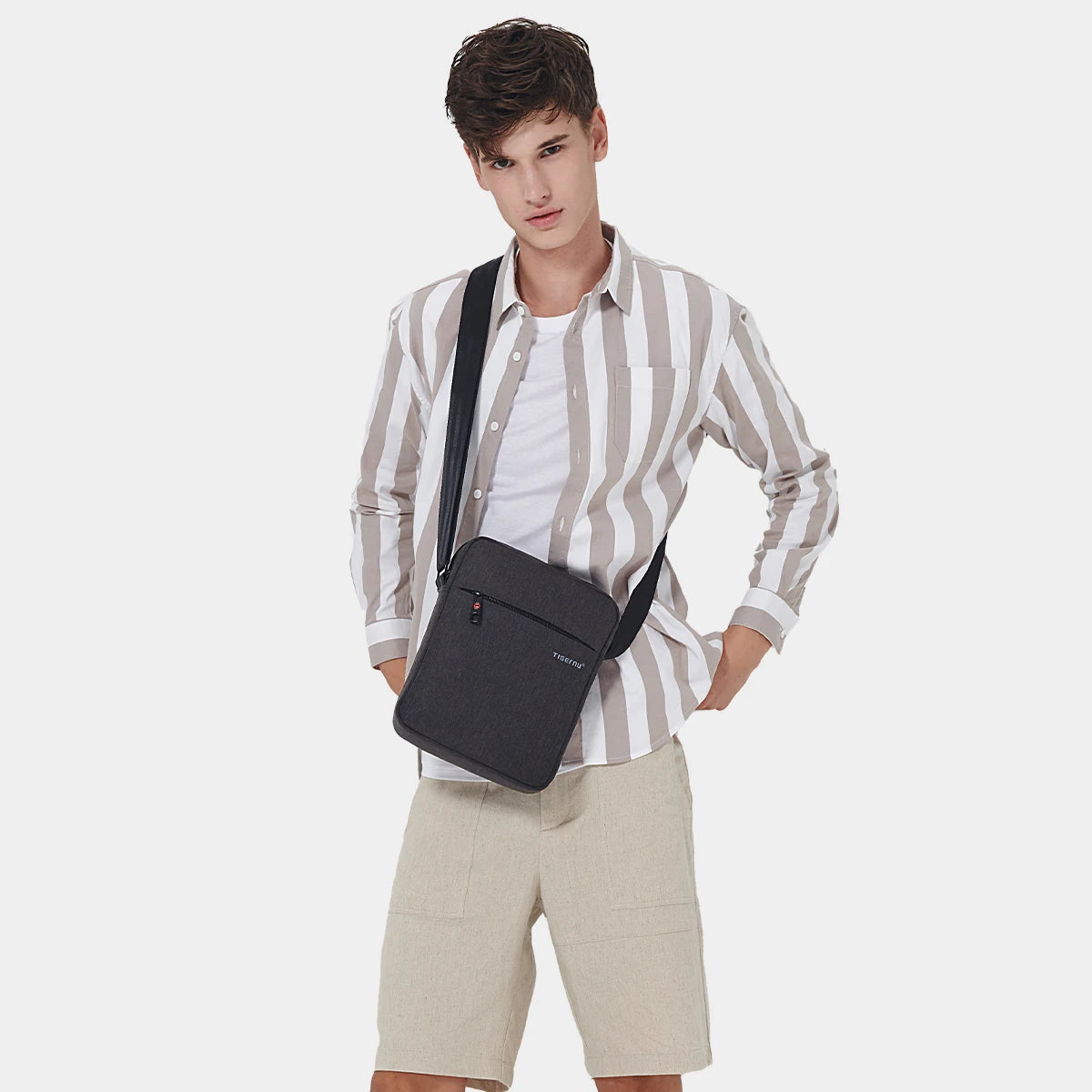 Tigernu Men Messenger Bags Waterproof Shoulder Bags For Men 9.7 11inch IPad Bag Male Business Bags Crossbody Bag Slingbag Mini