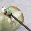 Ethnic Style Hairpin Chinese Hair Stick For Women Tassel Wooden Hair Clasp Chopstick Vinatge Tiara Pearl Floral Hair Bun Jewelry