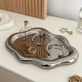 Light Luxury PVC Plastic Jewelry Tray Mini Cloud Shape Storage Plate Jewelry Display Plate Watches/Keys Storage