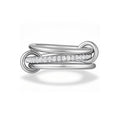 LATS Two-Color Three-Ring 14K Gold Plating Copper Ring for Women Ins Style Stacking Jewelry Fashion Accessories