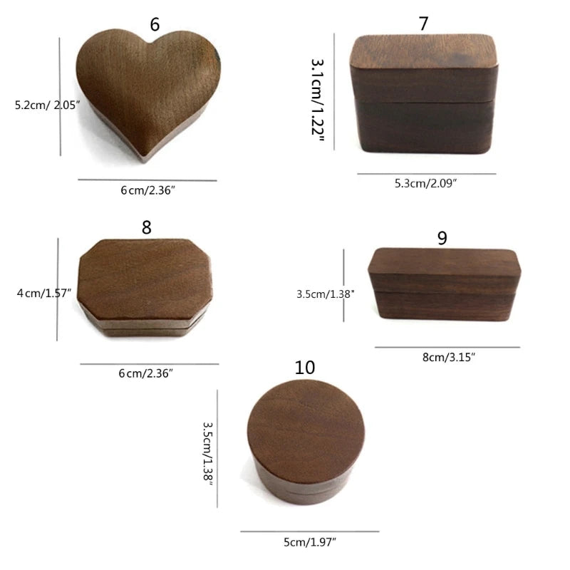Wood Ring Box Jewelry Boxes and Organizers for Engagement, Proposal, Wedding Gift for Special Occasions
