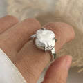 925 Sterling Silver Rings for Women Couple Minimalist Handmade Simple Round Line Ring Party Jewelry Gift Prevent Allergy