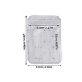 50pcs Black White Laser Heart Zipper Bags Jewelry Pouch For Bead Product Small Business Entrepreneurship Packing Material Supply