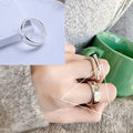 VENTFILLE 925 Sterling Silver Rings New Party Jewelry Vintage Charm Double Layer Geometric Nail Design Accessories Gift Dropship