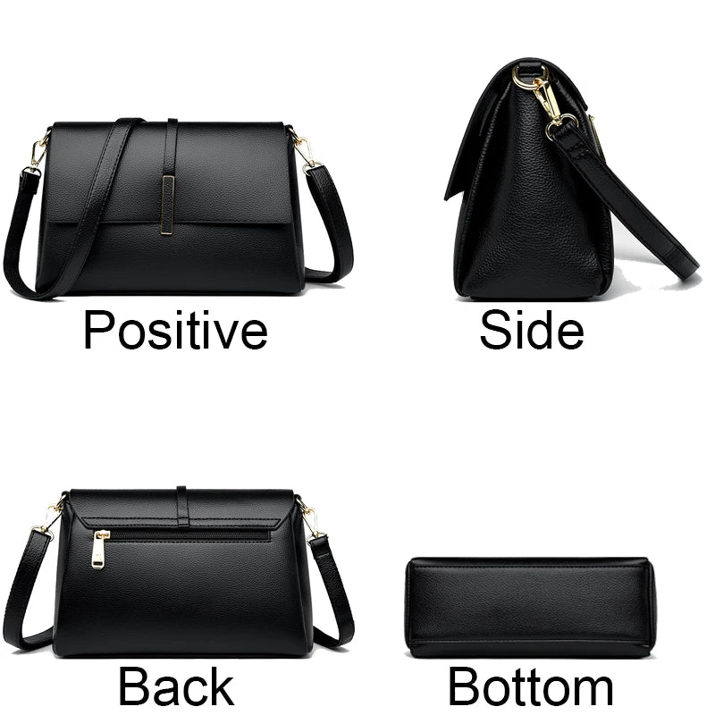 Soft Leather Luxury Shoulder Crossbody Bags for Women 2023 Fashion Purses and Handbags Designer Fashion Ladies Messenger Bag Sac