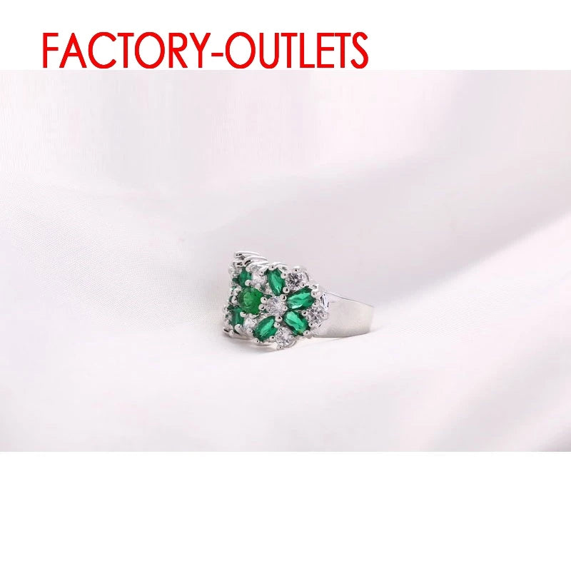 925 Sterling Silver Bridal Ring Fashion Jewelry Cubic Zirconia Prong Setting Best Gift For Women Girls Engagement Anniversar