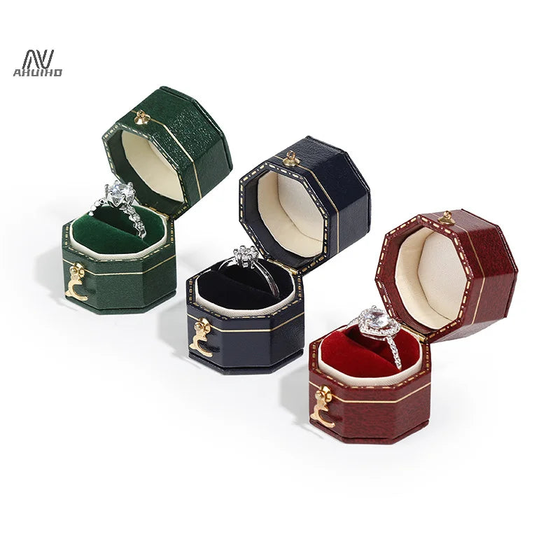 Retro Mini Ring Box High-end Diamond Ring Box Proposal Wedding Ceremony Jewelry Photograph Jewelry Props Jewelry Box