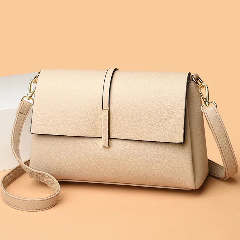 Soft Leather Luxury Shoulder Crossbody Bags for Women 2023 Fashion Purses and Handbags Designer Fashion Ladies Messenger Bag Sac