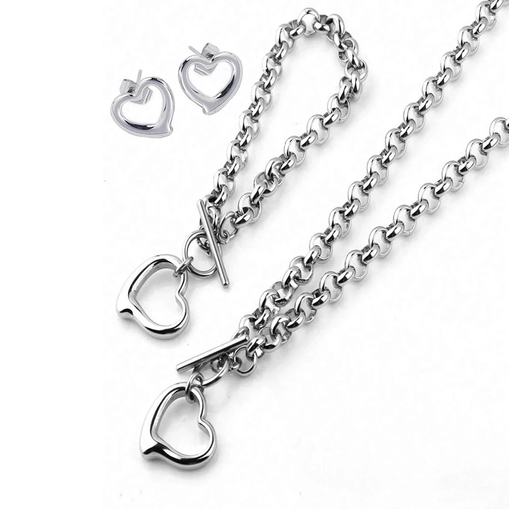 Love Pendant Jewelry Set