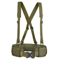 Tactical Battle Combat Air-soft Padded Equipment Molle Waist Belt with Adjustable Suspenders Free Straps