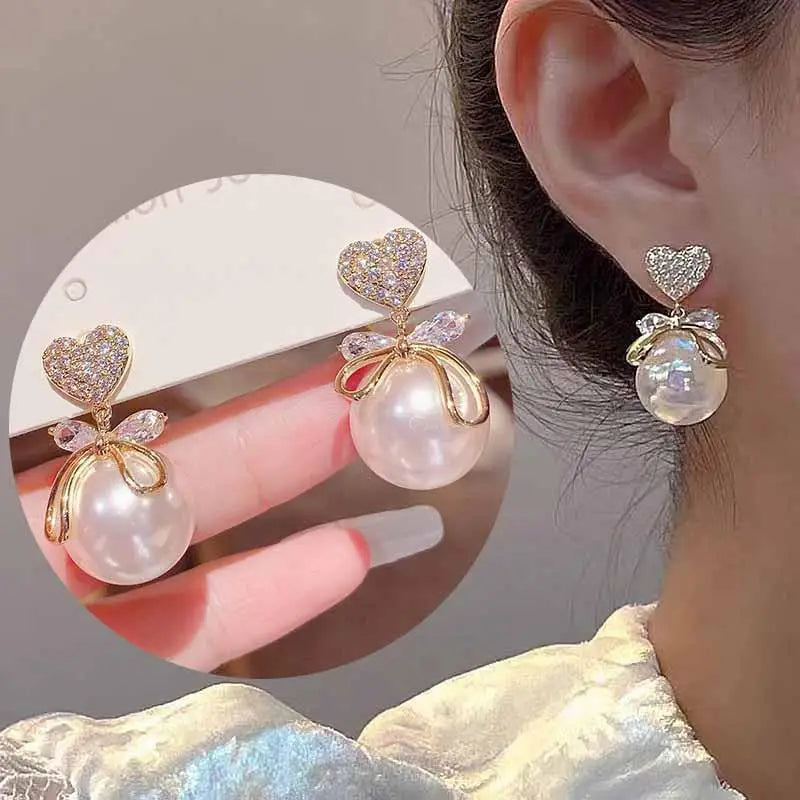 Green Crystal Butterfly Earrings