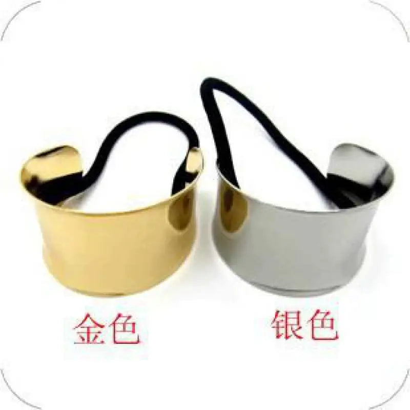 European And American Fashion Personality Fan Punk Metal Hair Band Hair Rope Wild Hair Jewelry Wholesale Hair Barrettes