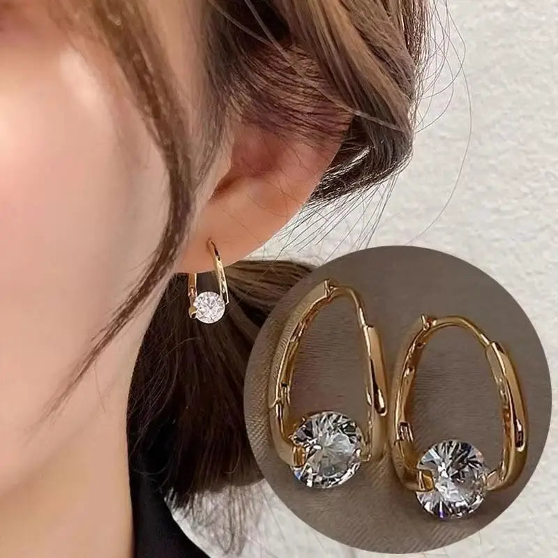 Green Crystal Butterfly Earrings