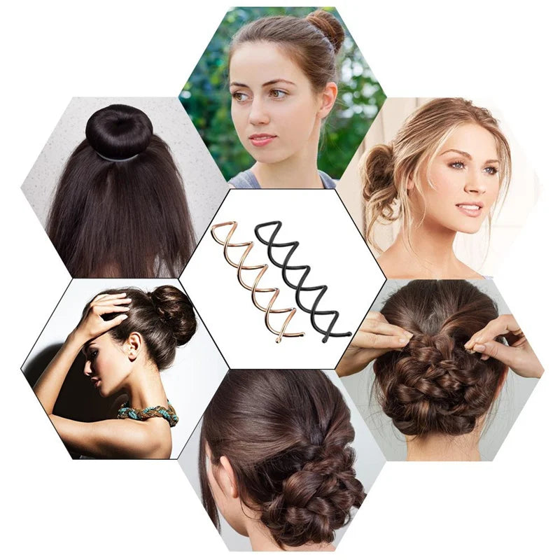 10pc/lot Hair Fairy Spiral Bobby Pin Clips Twist Barrette Hairpin Ornaments Fork Bridal Headwear Sunmmer Accessories Ladies Girl