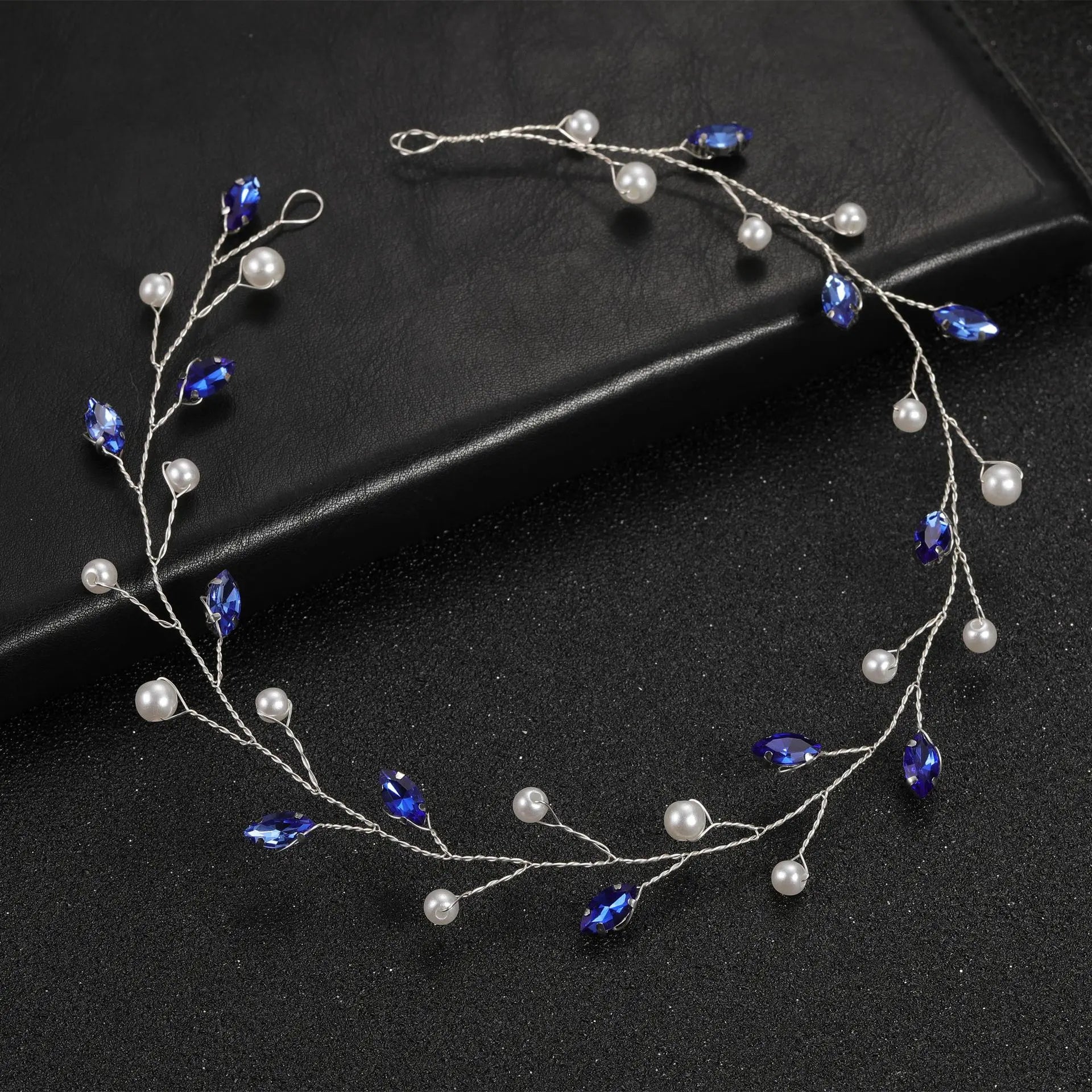 DIEZI Elegant Women Hair Accessories Bridal Headband Crystal Pearl Hairband Head Ornament Ladies New Hair Jewelry For Wedding
