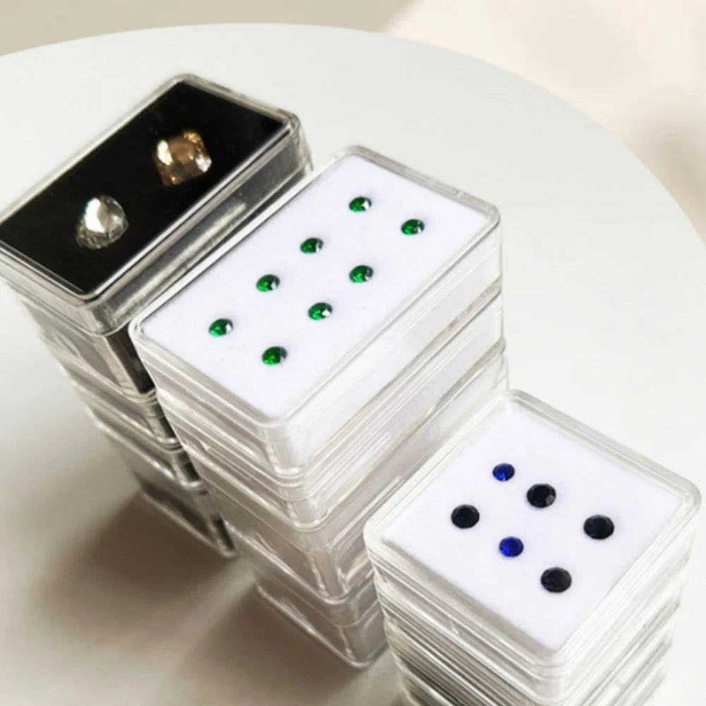 Jewelry Case Packaging Jewelry Box Storage Container Acrylic Gem Box For Exhibition Display Personal Collection Retail Packaging