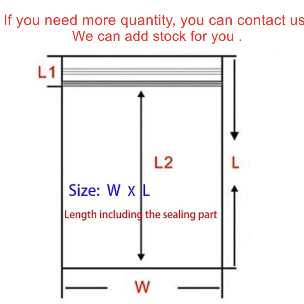 30-100pcs/bag 4*6/5*7/6*8/7*10/8*12cm Zipped Lock Reclosable Plastic Poly Clear Bags Bulk Jewelry Craft Accessory Packaging