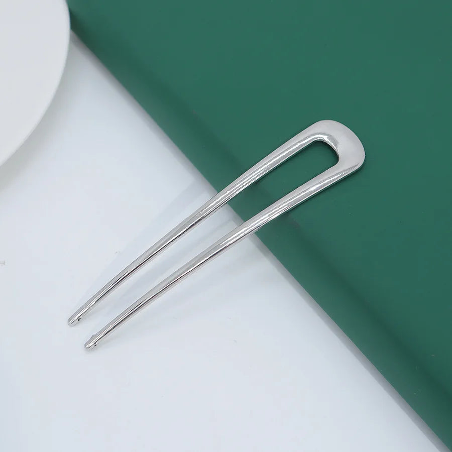 Metal Hair Pin Stick French Style U Shape Hair Clips Enamel U Sticks Pins For Women Girls Hairstyle Accessories Wholesale Gifts