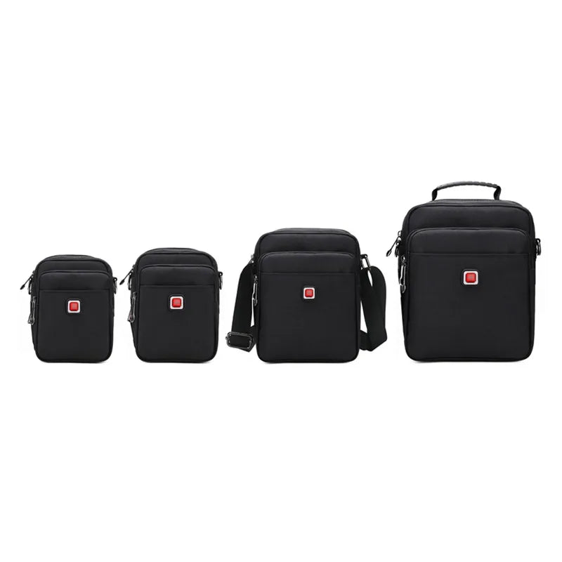 JANGEAR Men Shoulder Bag Casual Messenger Bags Waterproof Man Purse Zipper Crossbody Can Wear A Belt Multi-purpose Mini Belt Bag