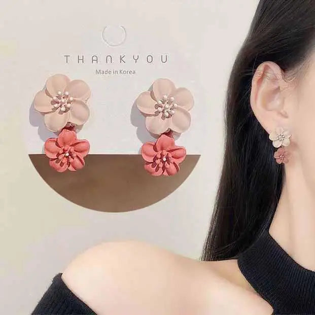 Green Crystal Butterfly Earrings