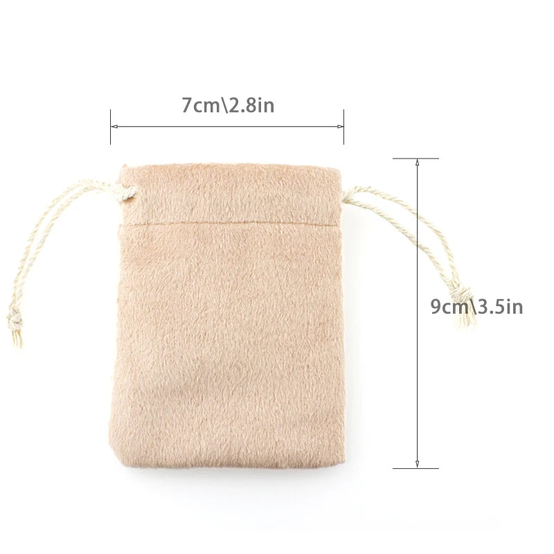 Multi Color Velvet Bag Jewelry Packing Velvet Drawstring Pouches Jewelry Gift Bags Display Chain Ring Packing Bags As Gift 120p