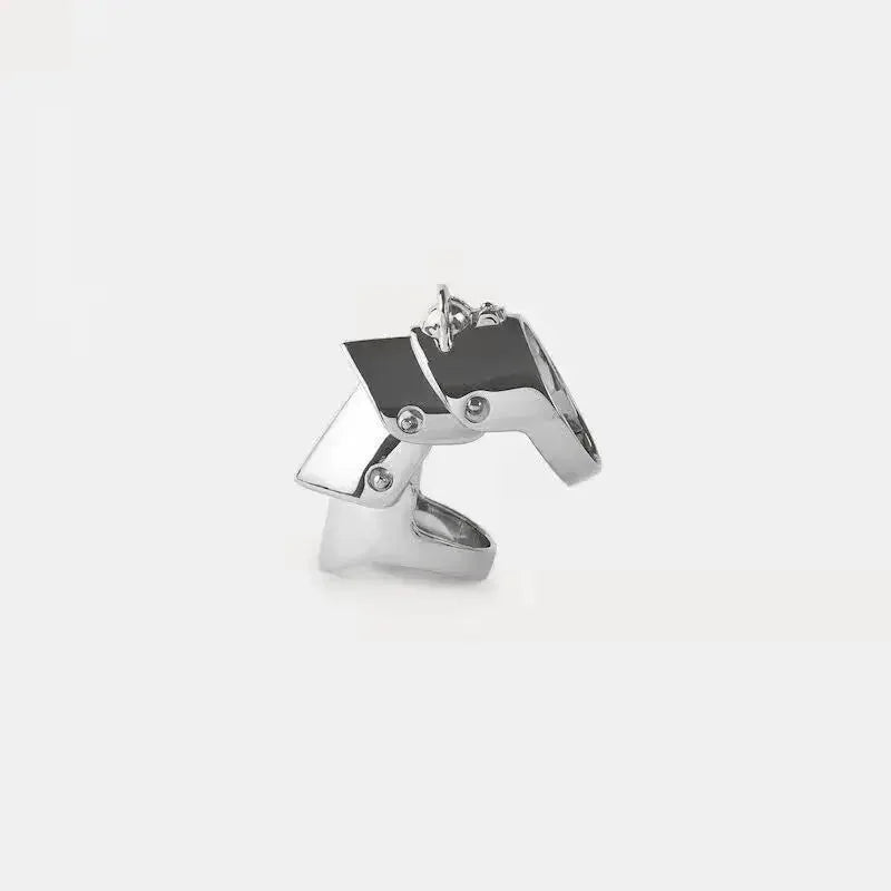 Oosaki Nana Anime Rings Cosplay Punk Gothic Women Men Joint Armor Knuckle Metal Multilayer Finger Rings Jewelry Gift Accessories