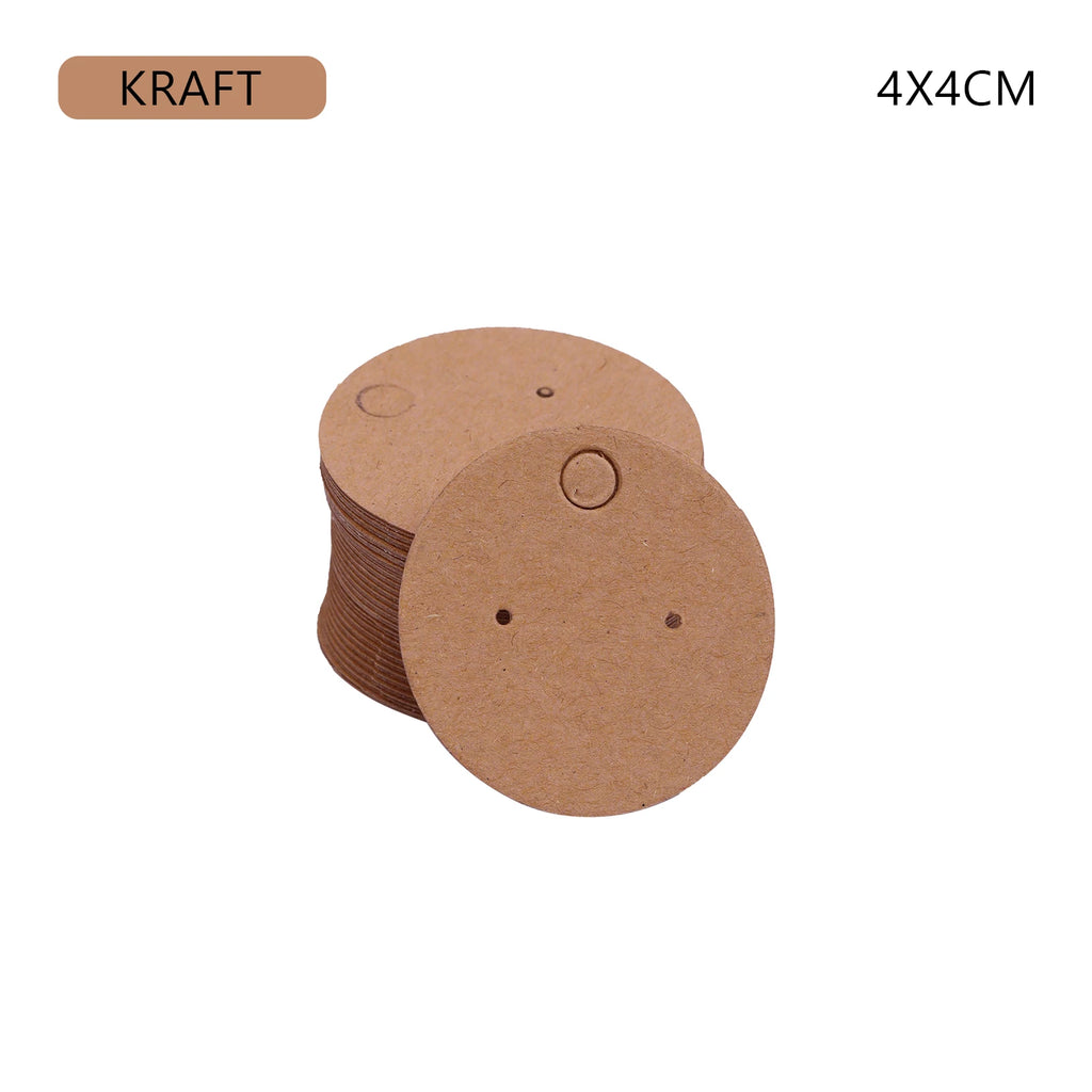 50pcs/Lot Earrings Necklaces Display Cards For Jewelry Organizer Self-Seal Packaging Cardboard Hang Tag Card Ear Stud Paper Card