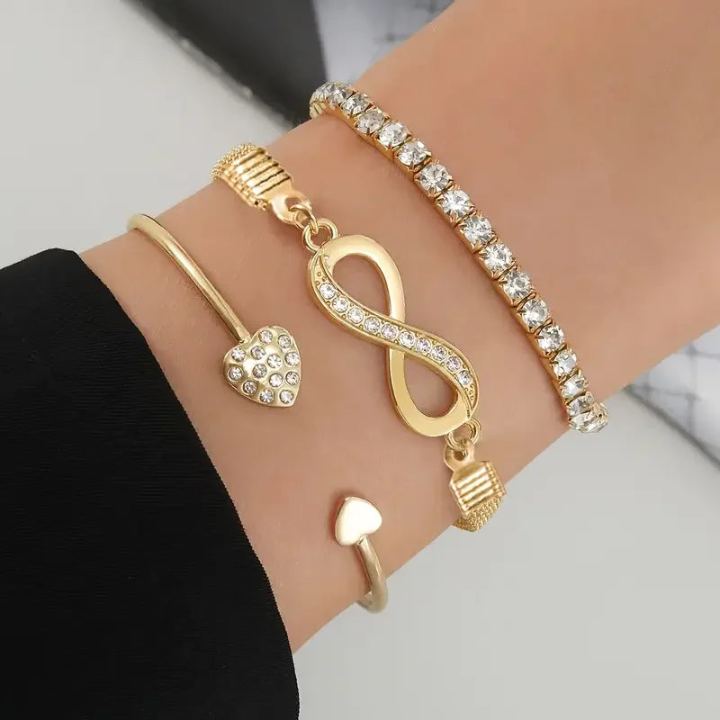 Vintage Infinity Bracelet Set