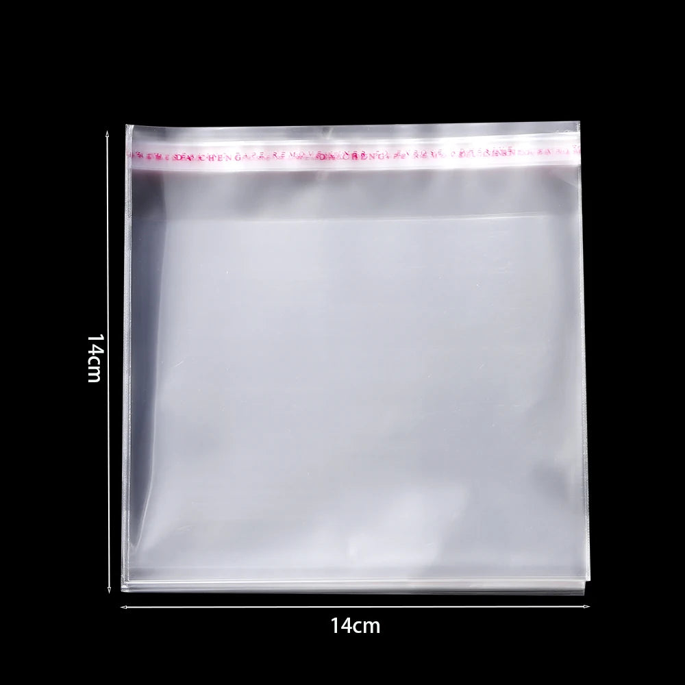 100pcs/Lot Various Models Resealable Poly Bag Transparent Opp Plastic Bags Self Adhesive Seal Jewellery Making Bag